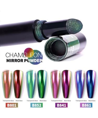 Buy Roseflower 6 Sticks Air Cushion Chrome Powder Pencil - Holographic Nail Art Decoration Shiny Metallic Effect Durable DIY Manicure Tool - International Shipping - Buy Online on GoSupps.com
