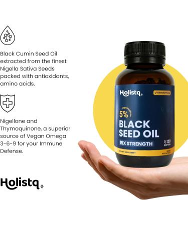 Cold Pressed Black Seed Oil + 5% TQ Black Seed Oil Capsules Bundle for Maximum Immunity | Antioxidants with Omega 3-6-9 for Hair Skin Nails Joints & Digestive Support - Buy Online on GoSupps.com