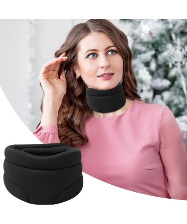 Soft Foam Neck Brace for Sleeping | Pressure Relief & Support | Generically Correct Neck Support - Black - Buy Online on GoSupps.com