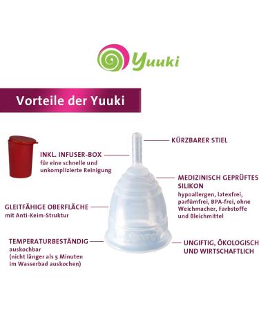 Buy Yuuki Classic Menstrual Cup L - Medical Silicone & Cleaning Box | Eco-Friendly & Comfortable - Buy Online on GoSupps.com