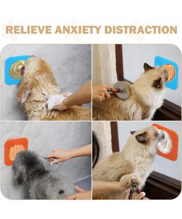 Licky Mat for Dogs with Silicone Spatula - Blue 15x15 cm - 1pc - Buy Online on GoSupps.com