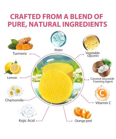 Kojic Acid Turmeric Cleansing Pads - 40 Count for Dark Spots Acne Scars & Glowing Skin | Gentle Non-Irritating with Vitamin C - Buy Online on GoSupps.com
