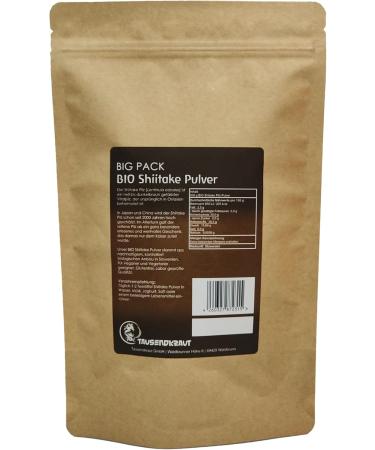 Shiitake Bio Powder 500g - Premium Quality from Slovenia | Sustainable EU Production | German Brand - High Safety Standards - Buy Online on GoSupps.com