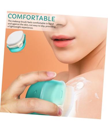 PLAFOPE Flat Top Makeup Brush with Cover Compacts Diched Synthetic Civil Foundation for Sunscreen Foundation Lightswheeled Egalige Makeup Application - Buy Online on GoSupps.com