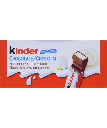 KINDER CHOCOLATE Single Bars 36 Packs Individually Wrapped Milk Chocolate Bars (36 x 21g) Milk Chocolate 21 g (Pack of 36) - Buy Online on GoSupps.com