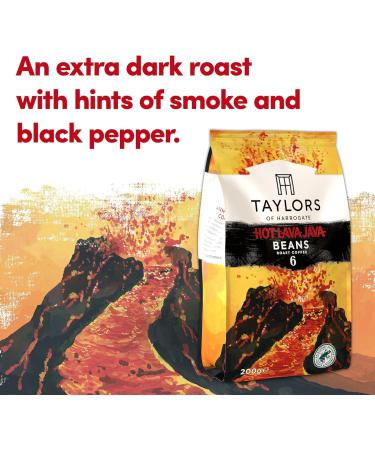 Taylors of Harrogate Coffee Beans (Each Pack 200g). Pick Any 6 from 7+ Flavours Inc. Hot Lava Java Lazy Sunday Rich Italian Latte Espresso Cacao Superior Colombia Brazil Praline Especial and More - Buy Online on GoSupps.com