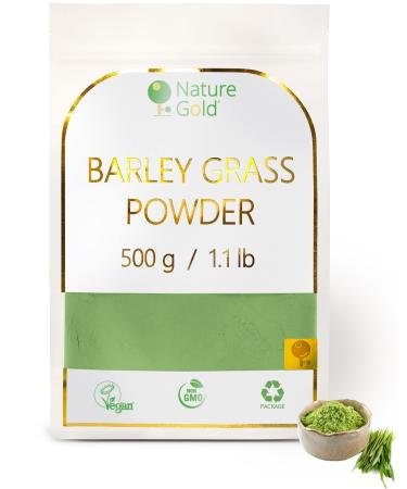Barley Grass Powder | 500g - 1.1 lb | 100% Natural & Vegan | No-GMO | Without Sugar and Any Additions | for Coctails