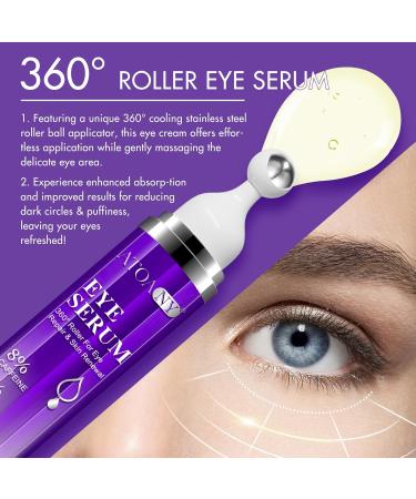 S rum pour les yeux avec 8% de caf ine r duit les poches les rides et les ridules sous les yeux avec 360 Eye Roller Massage Ball 8% de caf ine Retinol Acide Hyaluronique Niacinamide S rum pour les - Buy Online on GoSupps.com