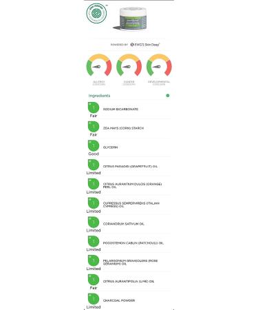 Purelygreat Charcoal Citrus Natural Deodorant - EWG Verified, Vegan, Long-Lasting | Aluminum-Free, Cruelty-Free | Citrus Scent for Men & Women - Buy Online on GoSupps.com