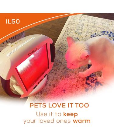Beurer IL50 Infrared Heat Lamp | Red Light Heat Device 300W | Muscle Pain Relief | Cold Relief | Improves Blood Circulation | Portable | Safety-Features - Buy Online on GoSupps.com