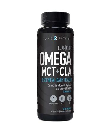 Lean CORE Omega MCT + CLA - Stimulant Free Health & Wellness Formula, Lean Muscle & Toned Physique, Omega 3-6-9 Fatty Acids - Flaxseed Fish Oil- Coconut Oil- Keto Friendly 30 Day Supply (90 Softgels) - Buy Online on GoSupps.com