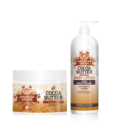 American Dream Original Cocoa Butter Lotion & American Dream Cocoa Butter Cream Set