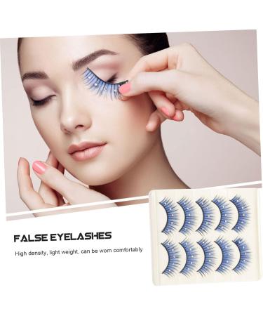 HONMEET 5 Pairs Cosplay Lashes Fake Eyelashes Reusable Black Eyelashes Rhinestone Eyelashes Natural False Eyelashes Soft Light Fake Lash Segmented False Eyelashes 5d False Eyelashes Fiber - Buy Online on GoSupps.com