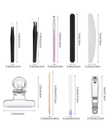 Fiber Nails Extension Kit - 122 Pieces | Nail Fiberglass Set for Quick Extension & Shaping | False Nails Manicure Salon Tool - Buy Online on GoSupps.com