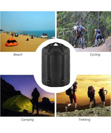 MOOCY Compression Stuff Sack 20L/45L - Sleeping Bag Cover & Organizer | Camping Hiking Backpacking Storage | Black, 20L-2 Pack - Buy Online on GoSupps.com