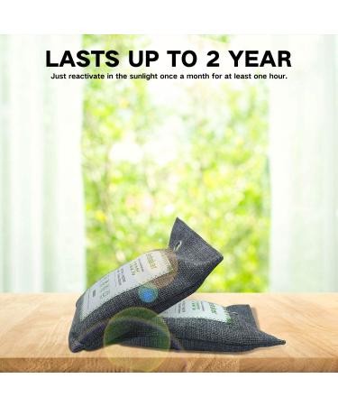 10-Pack Bamboo Charcoal Air Purifying Bags - Activated Charcoal Odor Eliminator for Home, Car, Closet - Breathe Green Charcoal Bags - Natural Air Freshener - Buy Online on GoSupps.com