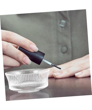 FOMIYES Tools Glass Nail Dish Bowl Manicure Nail Dish Dappen Dish Nail Art Dish Cup Manicure Nail Cup Glass Nail Dish Cups Glass Nail Art Dish Nail Cups Vertical Stripes Plate Cup - Buy Online on GoSupps.com