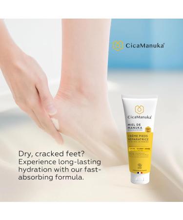 CicaManuka - Manuka Honey Repair Foot Cream IAA15+ Repairs Dry Damaged Heels Cosmos Natural Certified 75ml - Buy Online on GoSupps.com