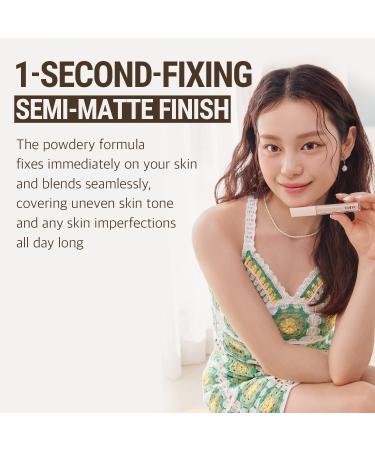 LUNA Long-Lasting Fixing-Fit Tip Concealer 02 Beige - 0.26 Oz | Korean Makeup with Buildable Coverage & Semi-Matte Finish | High Adherence for Under Eye & Dark Circles - Buy Online on GoSupps.com