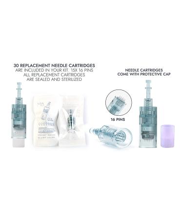 Dr.Pen Ultima M8 Professional Microneedling Dermapen with 30 Replacement Needle Cartridges - Wireless Skin Care Tools Kit for Face and Body - Buy Online on GoSupps.com