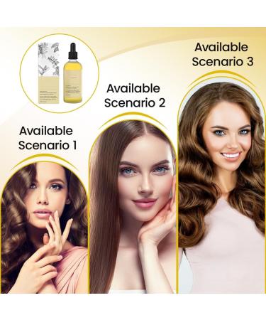 NHPY 2 pieces natural hair oil hair oil growth organic rosemary hair oil for dry damaged hair 60 ml - Buy Online on GoSupps.com