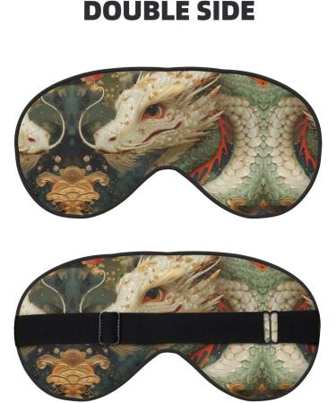 Lovely Dragon Mask - Adjustable Soft Blindfold for Deep Sleep Relaxation Travel & Meditation - Buy Online on GoSupps.com