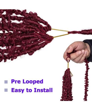 Leeven 30 Inch Butterfly Locs Crochet Hair - Pre Looped Soft Synthetic Braiding Hair for Women - Distressed Butterfly Locs Extensions - Buy Online on GoSupps.com