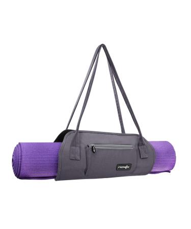 Cosmos Exercise Yoga Mat Carrying Shoulder Strap Bag with Internal and Outside Storge Pocket (Yoga Mat is NOT Included)