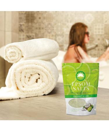Elysium Spa Coconut Lime Epsom Bath Salts - Natural Relaxation - Buy Online on GoSupps.com