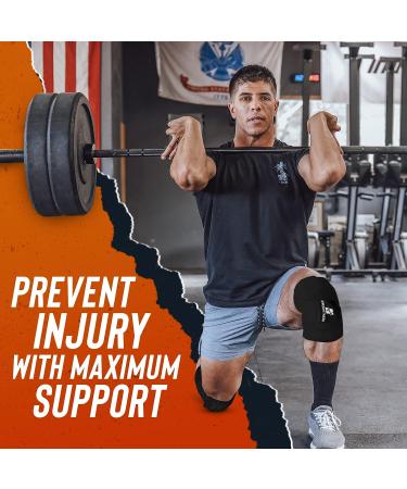 Jet Black Weight Lifting Knee Wraps (Pair) - 78 Length - Knee Support for Powerlifting & Squatting - Buy Online on GoSupps.com