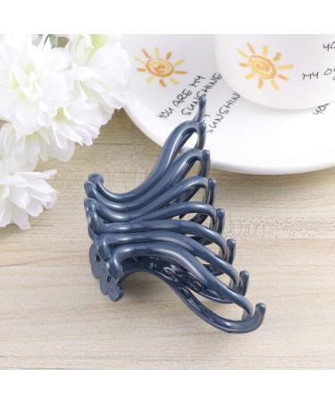 Beaupretty Dark Blue Hair Clips | Acrylic Banana Barrettes & Claw Clips for Women | Japanese & Korean Style Hair Accessories - Buy Online on GoSupps.com