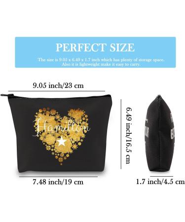 Hamilton Gift | I Love Hamilton Heart Bag & Make-Up Pass for Girls & Women Fans - Perfect Hamilton Merchandise - Buy Online on GoSupps.com