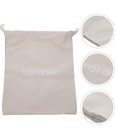BIUDECO 4pcs Hair Dryer Storage Bag Drawstring Storage Bag Travel Hair Dryer Organizer Bag Light Grey Fabric - Buy Online on GoSupps.com