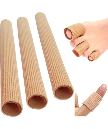 Pack of 3 Silicone Toe Protection Tube Bandages | Gel Toe Pads for Finger & Toe Care - 15x2.5 cm - Buy Online on GoSupps.com