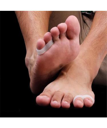 XUEQI Silicone Bunion Corrector Toe Separators - 2 Loop Small Toe Spacer for Bunion Relief and Overlap Toe Alignment - Buy Online on GoSupps.com