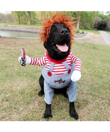 Yxcuidp Funny Dog Costume - Terrible Halloween & Christmas Pet Outfit Cosplay for Dogs Party Clothing with Hat - Buy Online on GoSupps.com