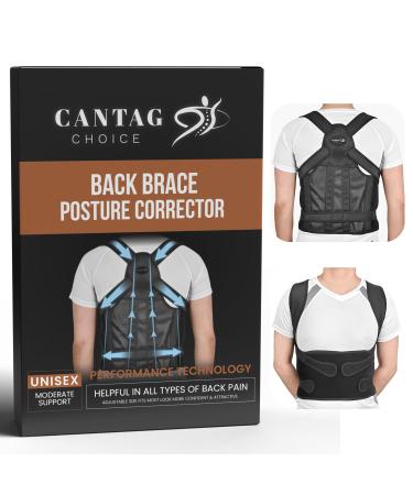 Posture Corrector for Women and Men | Adjustable Posture Corrector for Back | Breathable Back Support Belt | Back Posture Corrector Providing Pain Relief from Neck and Shoulder (Small)