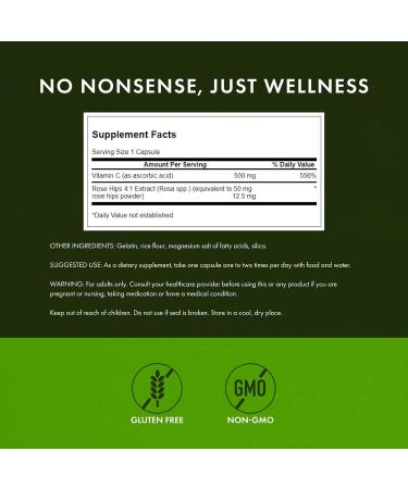 Swanson Vitamin C with Rose Hips 500 Milligrams 400 Capsules (2 Pack) - Buy Online on GoSupps.com