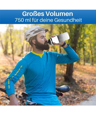 Hilo Sports 750ml BPA Free Bicycle Bottle | Eco-Friendly Water Bottle Made with 30% Recycled Plastic - Buy Online on GoSupps.com