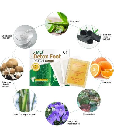 Detox Foot Patch Health Care All-Natural Bamboo Detox Foot Pads to Remove Body Toxins Free Socks for you(60 Packs 120 Pieces) - Buy Online on GoSupps.com