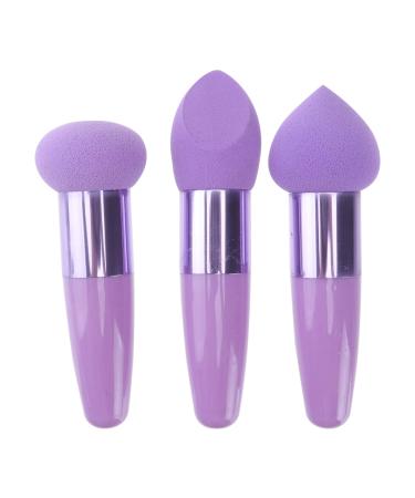 Beaupretty 12 Pcs Beauty Pen Puffer Makeup Sponge Mushroom Head Puff Make up Sponges for Face Multifunctional Makeup Pens Eyeshadow Loose Puff Emulsion Miss Multicolor Purple 1 Count (Pack of 1) Purplex4pcs