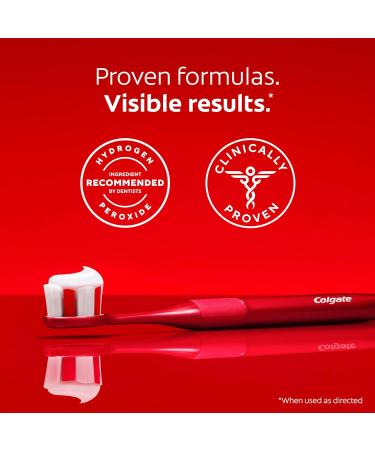 Colgate Optic White Pro Series High Impact White 3 Pack Teeth Whitening Toothpaste with 5% Hydrogen Peroxide and ActivShine Brilliant Mint Flavor 3.0 OZ - Buy Online on GoSupps.com