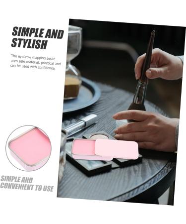Healeved Aluminum Box Pink Eyebrow Cream Brow Drawing Paste for Women Eyebrow Makeup Tools 1 count (Pack of 1) Pink - Buy Online on GoSupps.com