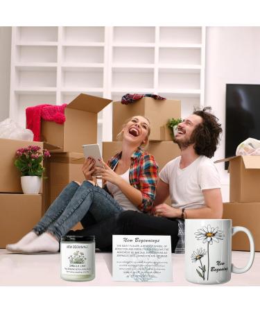 New Beginnings Gifts for Women | Farewell Coworker Gifts - Coffee Mug Candle & Keychain for New Jobs & Homes - Buy Online on GoSupps.com