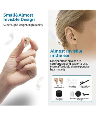 Rechargeable Mini Hearing Aids for Seniors - Noise Cancelling & Invisible Design - Buy Online on GoSupps.com