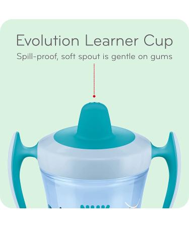 NUK Evolution 360 Cup 8 oz Pink 2-Pack for 8+ Months â€“ BPA-Free Toddler Sippy Cups - Buy Online on GoSupps.com
