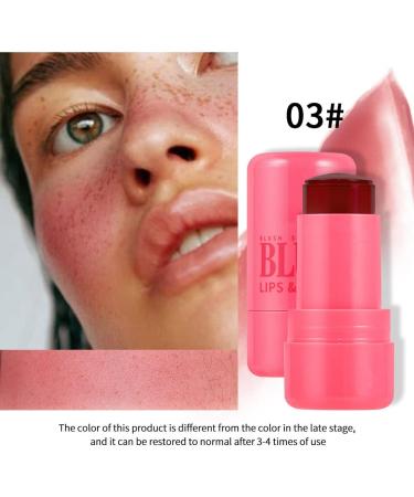 Milk Jelly Blush Milk Makeup Jelly Tint Milk Cooling Water Jelly Tint Milk Blush Stick Jelly Lip Tint Lip And Cheek Stain Sheer Natural Long-Lasting Multi Use Makeup Blush Stick (Red(1) 1.1 2.3 inch) Red(1) 1 count (Pack of 1) - Buy Online on GoSupps.com