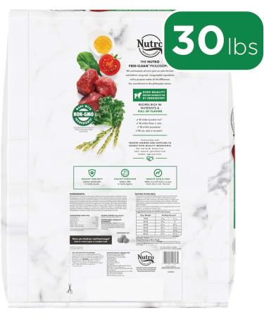 Nutro Natural Choice Adult Dry Dog Food & Natural Choice Adult Large Breed Dry Dog Food Farm-Raised Chicken Brown Rice & Sweet Potato Recipe 13.61kg (30LB) Bag - Buy Online on GoSupps.com