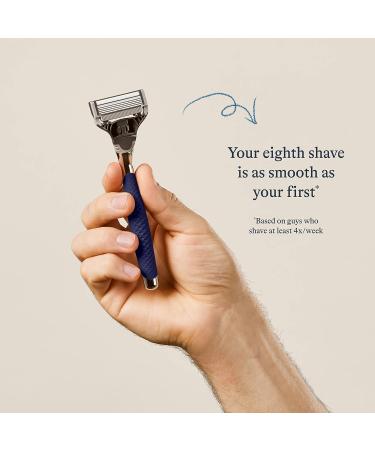 Harry's Razors for Men - Chrome Razor Handle | 5-Blade Razor Set with Lubricating Strip & Precision Trimmer | 3 Cartridges Included - Buy Online on GoSupps.com