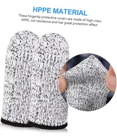 FOMIYES 6 Pair Finger Cots - Reusable Kitchen Cutting Finger Covers | Portable High Strength Polyethylene Thumb Sleeves for Multi-Use - Buy Online on GoSupps.com